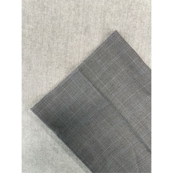 Tommy Hilfiger Dress Pants Men Gray 44 Unhemmed Windowpane Plaid Tailored Fit - Picture 2 of 9